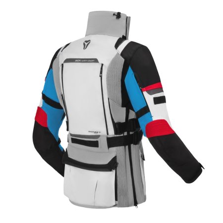 Dámská moto bunda SECA Arrakis III Lady šedo/modro/červená
