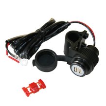 Dvojitá USB moto zásuvka pro motocykly