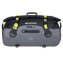 Vodotěsný vak OXFORD Aqua T-50 Roll Bag 50 l šedo-černý-žlutý fluo