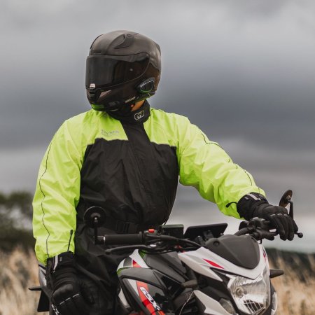 Nepromokavá kombinéza OXFORD Rain Seal černá/žlutá fluo