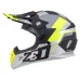 Motokrosová helma ZED X1.9 Tendo černá matná/tmavě šedá/světle šedá/žlutá fluo