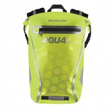 Vodotěsný batoh na motorku OXFORD Aqua V 20 žlutý fluo