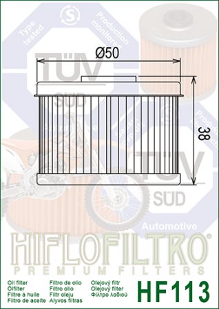 Olejový filter HIFLOFILTRO HF 113