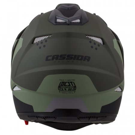 Enduro helma CASSIDA Tour 1.1 Spectre čierno/sivo/zelená - Veľkosť: 2XL