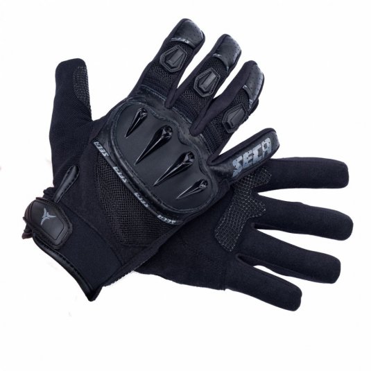 Motorkářské rukavice SECA Control černé