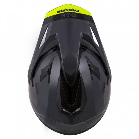 Enduro helma CASSIDA Tour 1.1 Spectre černo/šedo/žlutá fluo