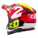 Motokrosová helma ZED X1.9 Targa červená/žlutá fluo/černá/bílá