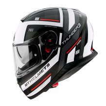 Přilba na motorku MT Thunder 3 SV Carry E0 bílo/černá