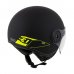 Helma na skuter ZED C30 čierna/žltá fluo matná