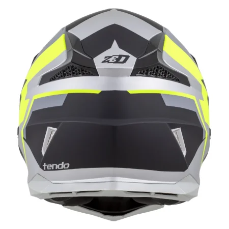 Motokrosová helma ZED X1.9 Tendo černá matná/tmavě šedá/světle šedá/žlutá fluo