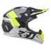 Motokrosová helma ZED X1.9 Tendo černá matná/tmavě šedá/světle šedá/žlutá fluo