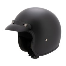 Retro prilba na motocykel MTR Jet čierna matná