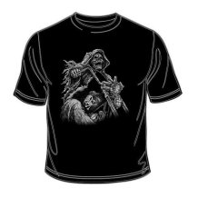 Motorkárske tričko Motorcycle Reaper čierne