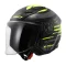 Otevřená přilba na motorku LS2 OF616 Airflow II Brush černá/žlutá fluo