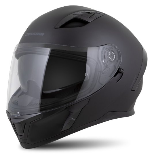 Integrální helma na motorku CASSIDA Orbit Solid černá matná