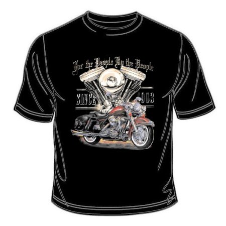 Motorkářské tričko SINCE 1903 černé