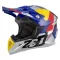 Motokrosová helma ZED X1.9 Tendo modrá perleť/červená/žlutá/stříbrná
