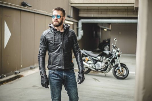 Kožená moto bunda SECA Hornet II černá