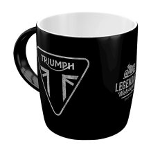 Hrnček TRIUMPH Legendary čierno/bílý