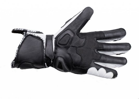 Moto rukavice SECA Atom II čierno/biele