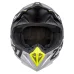 Motokrosová helma ZED X1.9 Tendo černá matná/tmavě šedá/světle šedá/žlutá fluo