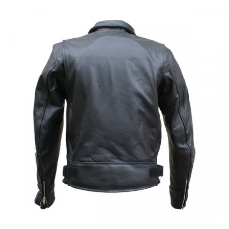 Kožená bunda na motorku L&J TRADE černá - Velikost oblečení: M
