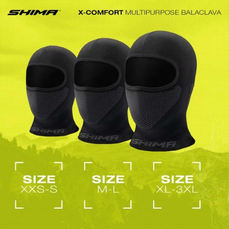 Kukla pod přilbu SHIMA X-Comfort černá