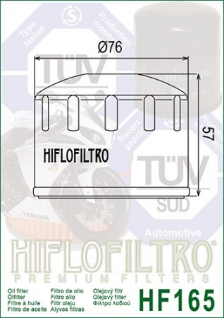 Olejový filter HIFLOFILTRO HF 165