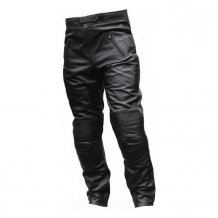 Kožené moto nohavice pánske L&J RUSH čierne