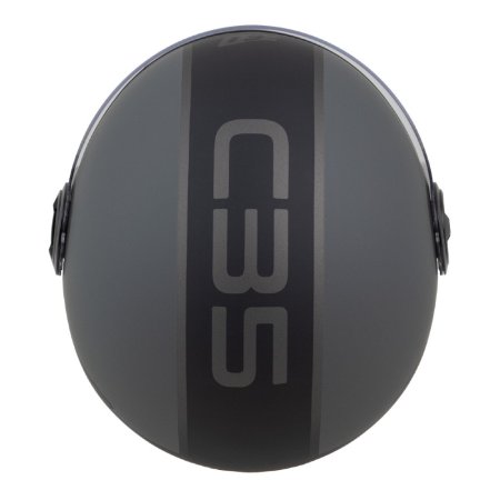 Otevřená helma na motorku ZED C35 šedá matná/černá