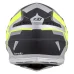 Motokrosová helma ZED X1.9 Tendo černá matná/tmavě šedá/světle šedá/žlutá fluo