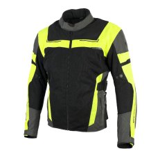 Moto bunda SECA Orkan II čierna/žltá fluo
