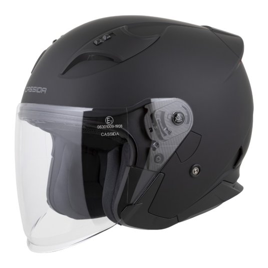 Otevřená přilba na motorku CASSIDA Reflex 2.0 Solid černá matná/šedá