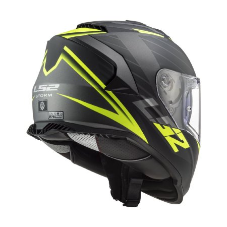 Integrální přilba na motorku LS2 FF800 Storm II Nerve černá/žlutá fluo
