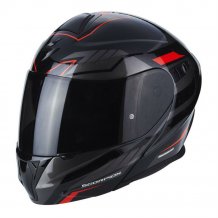 Vyklápěcí helma na motorku SCORPION EXO-920 Schuttle černo/červená