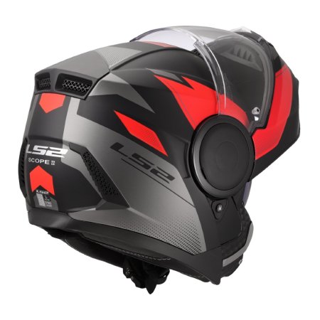 Vyklápěcí přilba na motorku LS2 FF902 Scope II Duria černá matná/červená