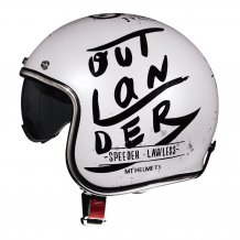 Helma na motorku MT LeMans Outlander bílá