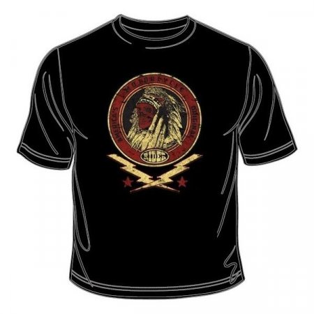 Pánske tričko s indiánom America's Rider čierne