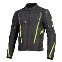 Moto bunda SECA Avatar II černá/žlutá fluo