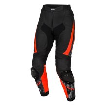 Kožené kalhoty SECA SRS II černé/fluo červené