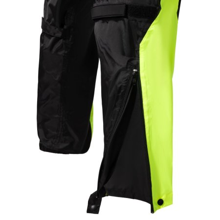 Nepromokavá kombinéza na motorku SECA Monsun Evo černá/žlutá fluo