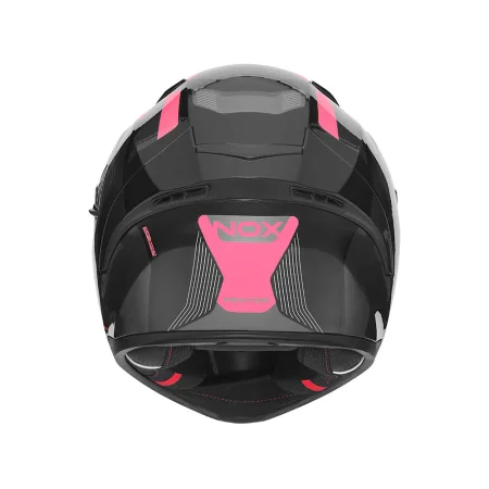 Integrální helma na motorku NOX N402 Mentor černo/růžová