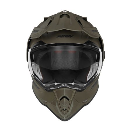 Enduro helma na motorku NOX N312 khaki matná