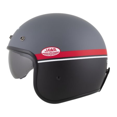 Helma na motorku CASSIDA Oxygen 2.0 JAWA OHC šedo/černo/červeno/bílá