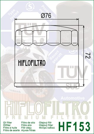 Olejový filter HIFLOFILTRO HF 153
