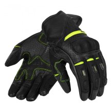 Rukavice na motorku SECA Axis Mesh II černé/žluté fluo