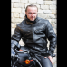 Kožená bunda na motocykel L&J TRADE čierna - Veľkosť oblečenia: 4XL