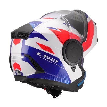 Vyklápěcí přilba na motorku LS2 FF902 Scope II Duria bílá/modrá/červená