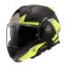 Překlápěcí helma na motorku LS2 FF901 Advant X Oblivion černá/žlutá fluo