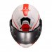 Preklápacia prilba na motocykel LS2 FF901 Advant X Metryk biela/červená/čierna